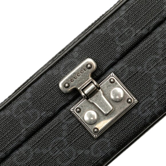 GUCCI Black Leather Shoulder Bag - Picture 5 of 10